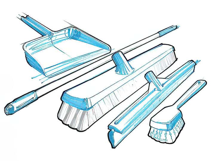 ColorCore Color-coded Stiff Hand Brushes