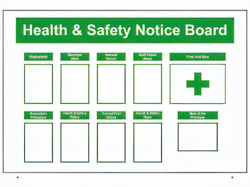 HEALTH SAFETY board