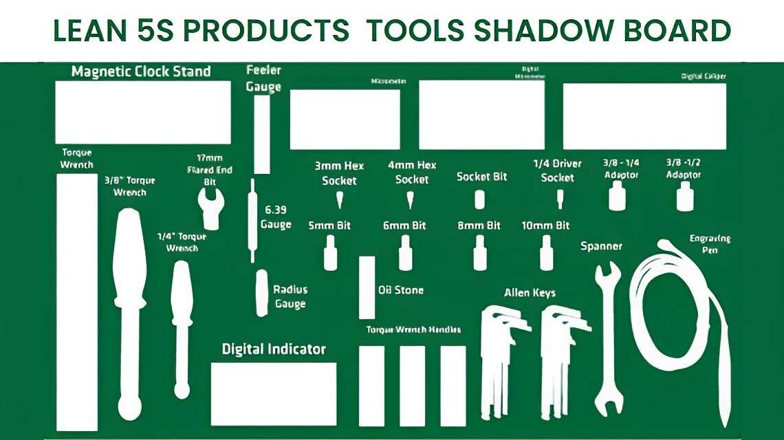 Lean 5s products Tools Shadow Board