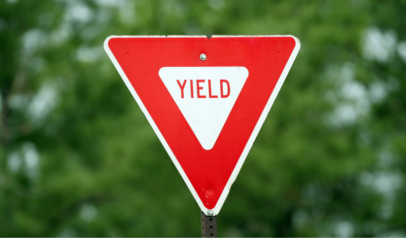 what does the yield sign mean