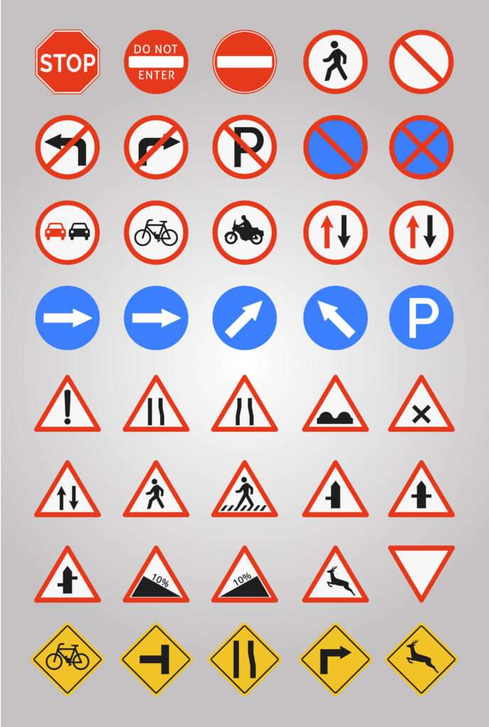 all traffic signs and meanings